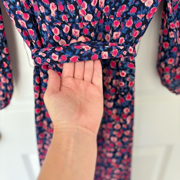 J. Crew Tie-waist midi dress in dotted floral, Size 2 - Picture 4 of 7